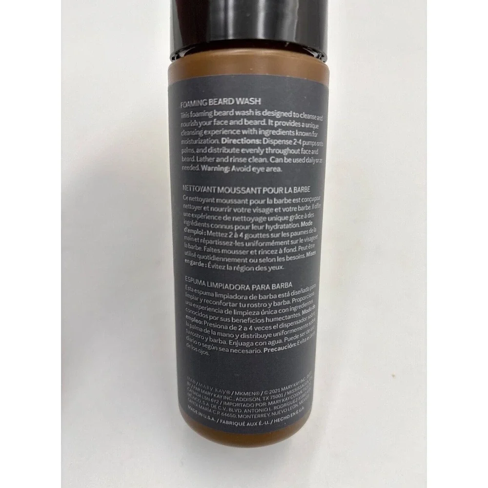 MARY KAY‎ MK MEN~FOAMING BEARD WASH/CLEANSER~180436~FULL SIZE~NIB!